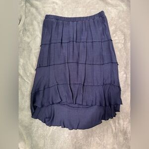 Navy Blue Skirt (longer in back) size Large